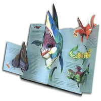 3D Pop-Up Dinosaur Book with Sea Creatures and Educational Facts, Hardcover