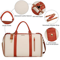 Carry On Duffel Bag with Hanging Garment Section and Shoe Compartment, 60L
