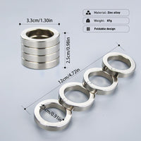 Folding Finger Ring with Metal Frame and Tactile Feedback, Silent Operation