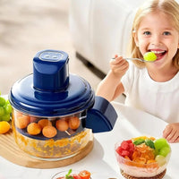 Electric Fruit and Vegetable Peeler with Five Stainless Steel Blades and Rechargeable Battery
