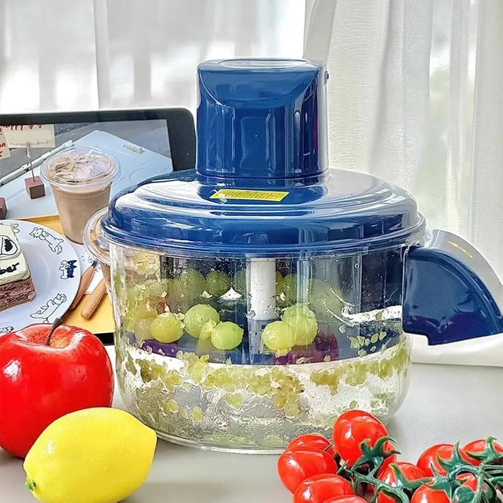 Electric Fruit and Vegetable Peeler with Five Stainless Steel Blades and Rechargeable Battery