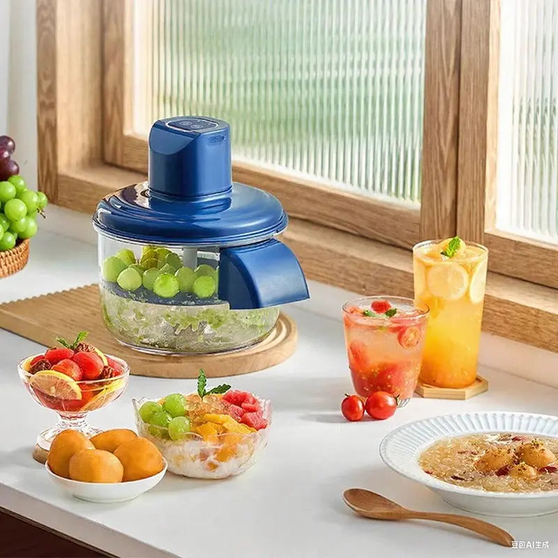 Electric Fruit and Vegetable Peeler with Five Stainless Steel Blades and Rechargeable Battery