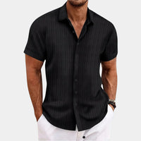 Breathable Linen Cotton Shirt with Open Stitch Closure and Regular Fit