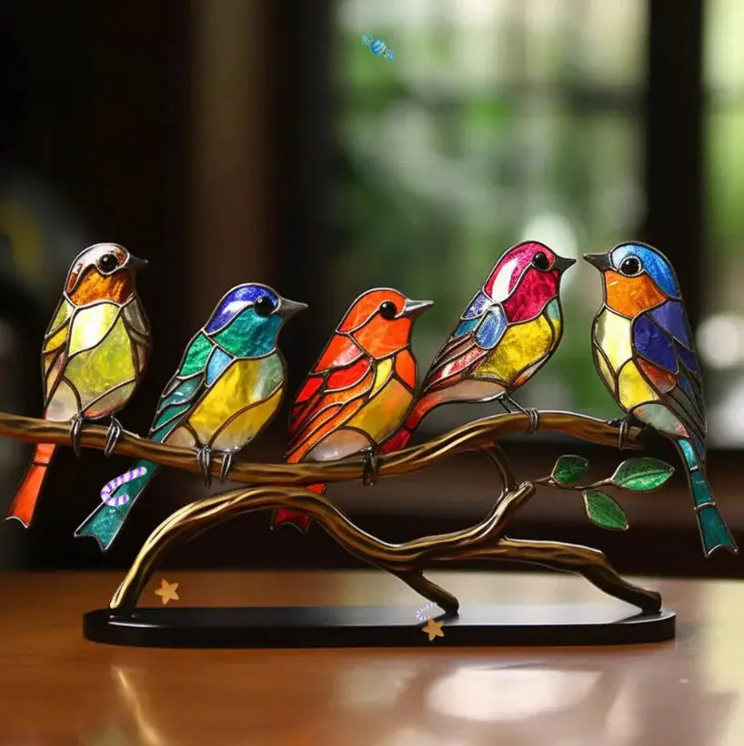 Light Reflecting Bird Window Ornament with Suction Attachment