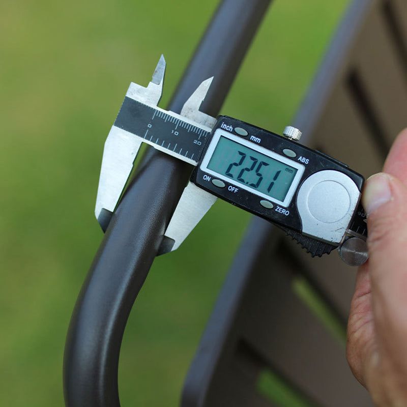 Foldable Camping Chair with Carbon Steel Frame and Built-In Footrest, Armrest Support