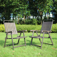 Foldable Camping Chair with Carbon Steel Frame and Built-In Footrest, Armrest Support