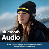 BeamTune Headlamp Beanie with Bluetooth Music