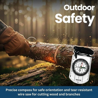 Survival Master Kit, Outdoor Adventure and Emergency Gear Set