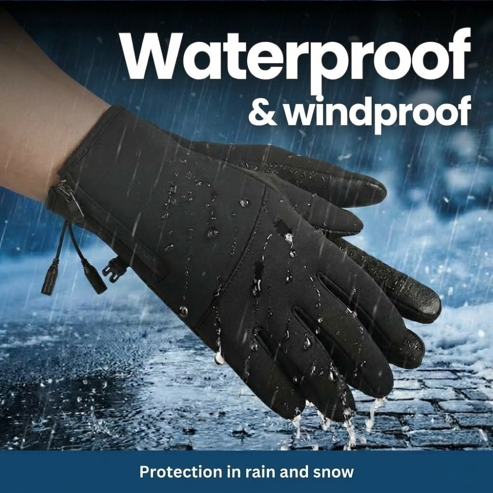 Rechargeable Heated Gloves with 3 Heat Levels, Touchscreen Winter Gloves for Men and Women