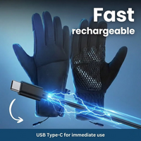 Rechargeable Heated Gloves with 3 Heat Levels, Touchscreen Winter Gloves for Men and Women