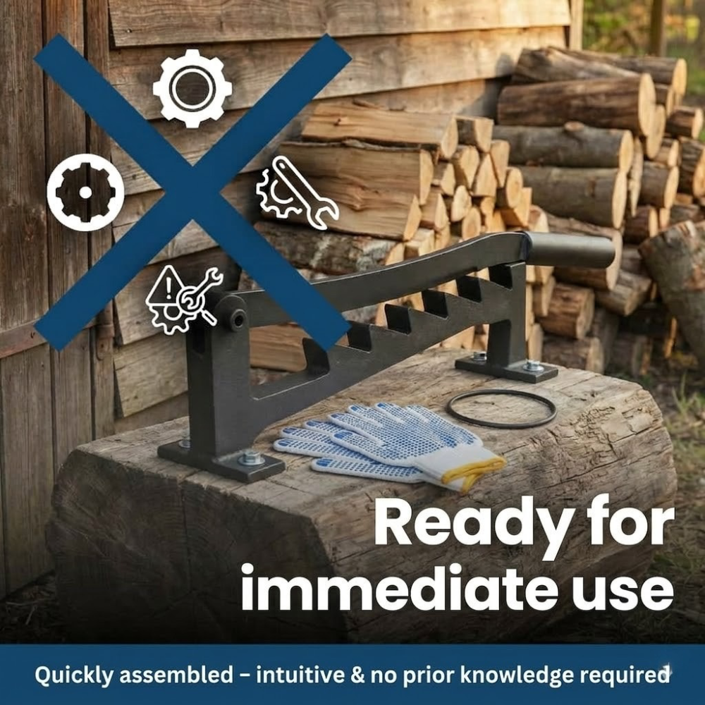 Obsetic Manual Firewood Splitter Wall Mount