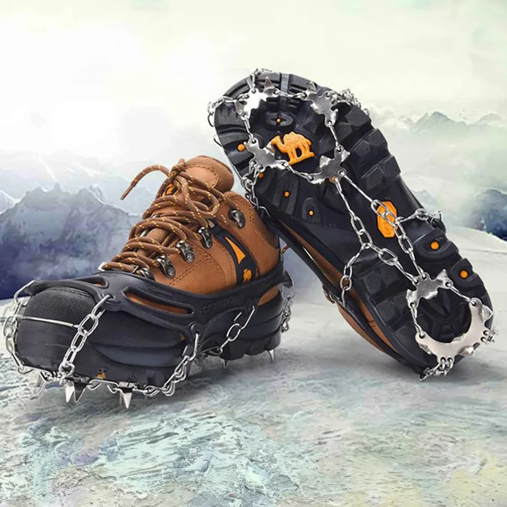 Obsetic Universal Shoe Spikes Pro, Safe Walking on Snow and Ice