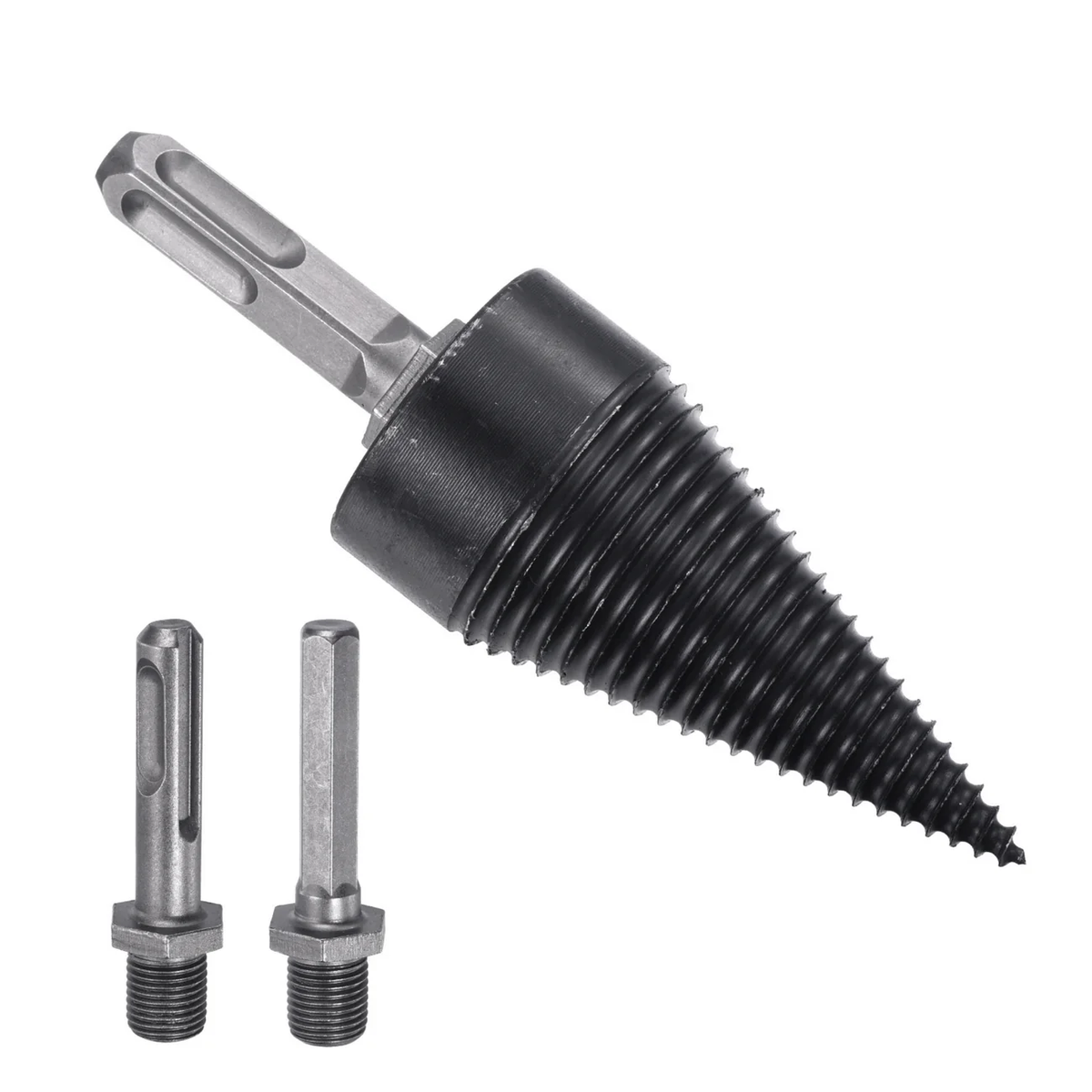 Obsetic EasyWoodSplit Firewood Drill Bit, Carbon Steel Wood Splitter