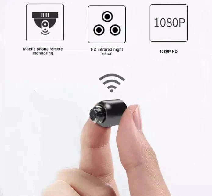 Mini WiFi IP Security Camera 1080P Full HD with Infrared Night Vision and Motion Detection