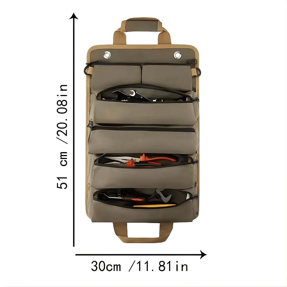 Obsetic ToolRoll Pro Roll Up Tool Bag 900D Oxford Fabric