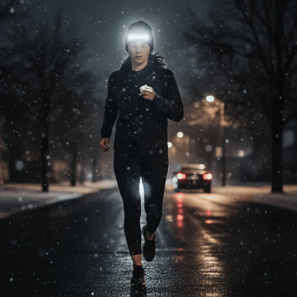 BeamTune Headlamp Beanie with Bluetooth Music