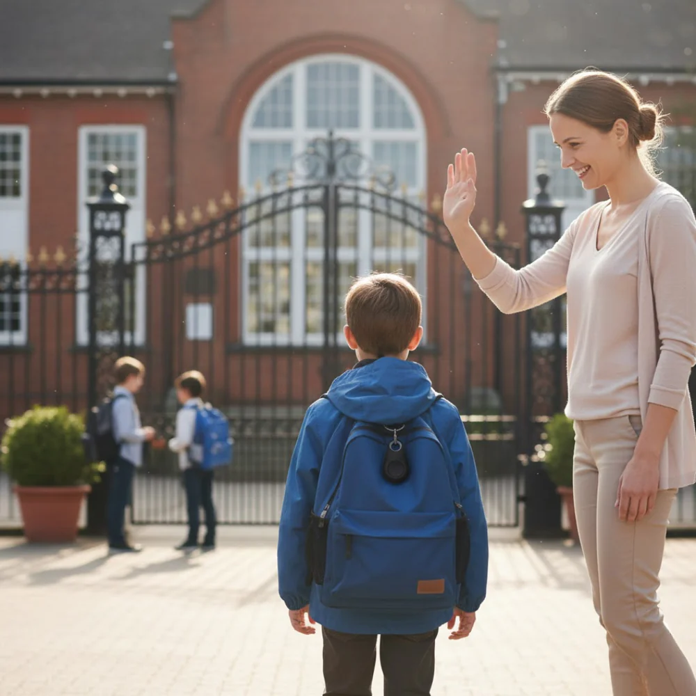 KidLocate Mini GPS Tracker for Kids with Real-Time Location and SOS Alert