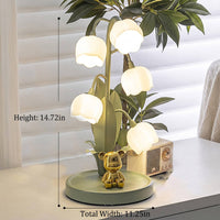 Artificial Rose Bonsai Table Lamp with USB Power and 3 Light Modes