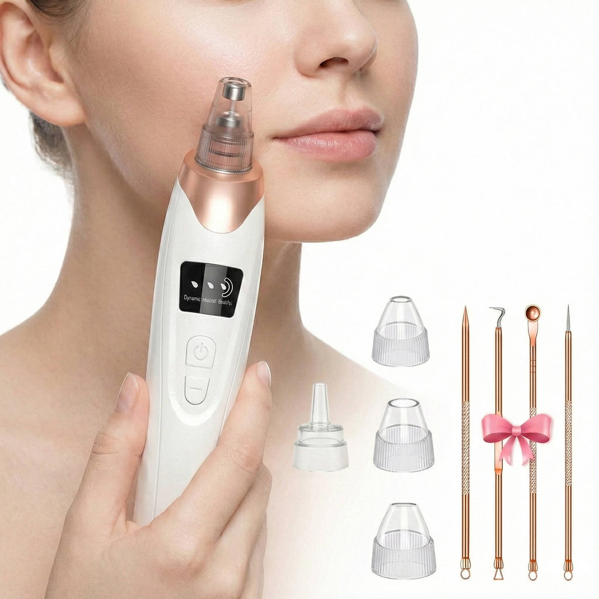 Rechargeable Facial Cleaning Device with Adjustable Suction