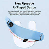 Rechargeable EMS Abdominal Belt with Heat Levels and Massage Modes