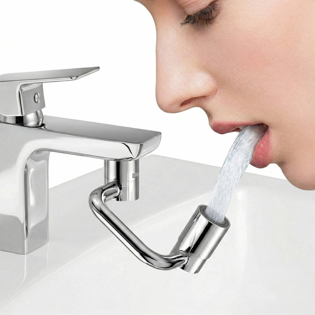 Rotating Faucet Aerator Extender with 2 Spray Modes for Sink