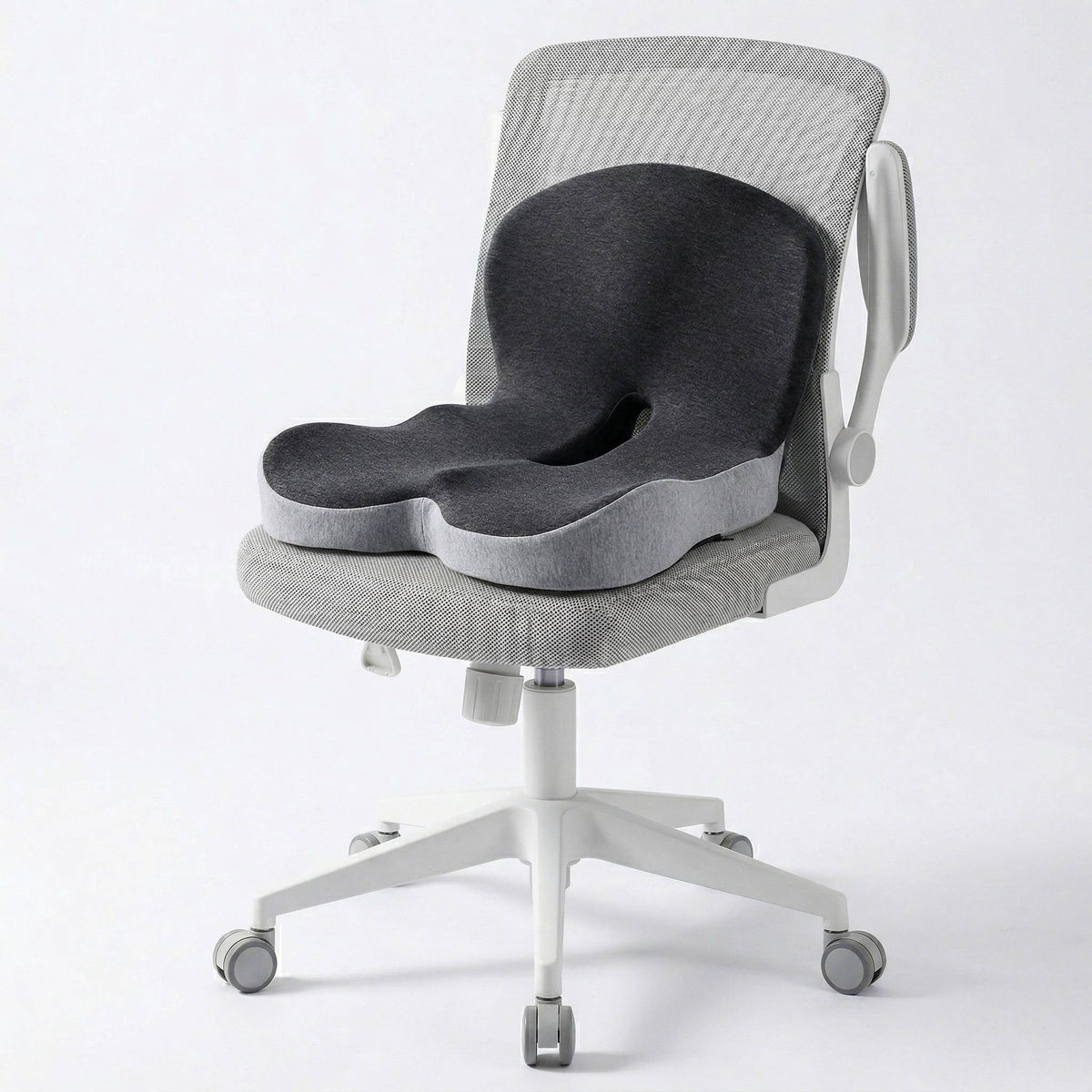 Ergonomic Memory Foam Seat Cushion Contoured Support, Car and Office Chair