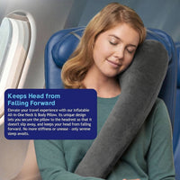 Ergonomic Travel Neck Pillow for Airplane and Car Use