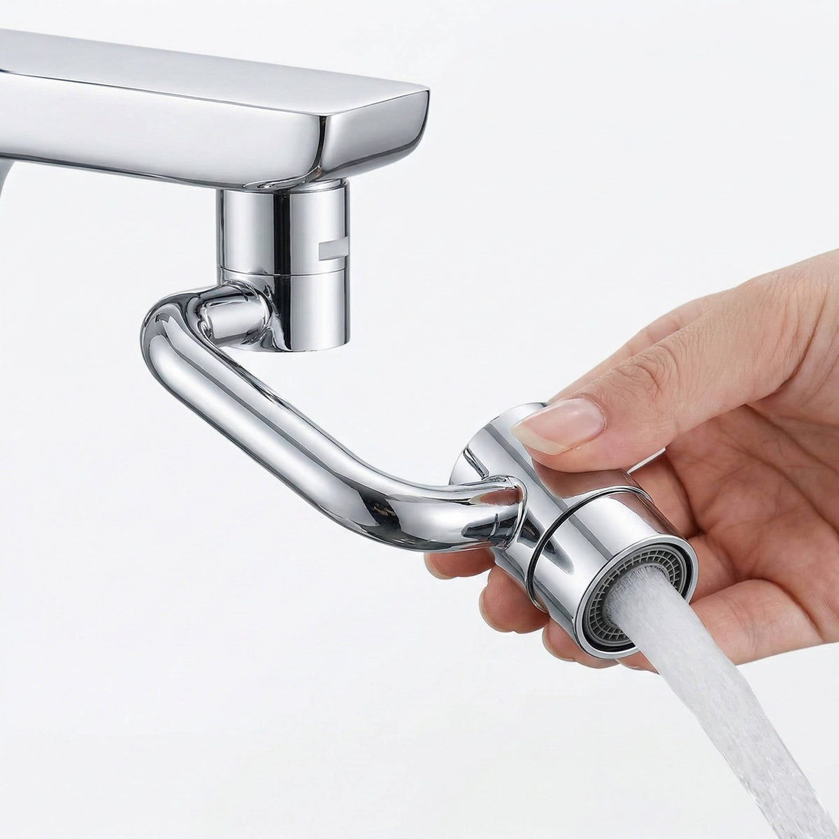 Rotating Faucet Aerator Extender with 2 Spray Modes for Sink