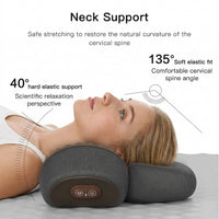 Heated Neck Massage Pillow with Adjustable Support and Vibration Modes