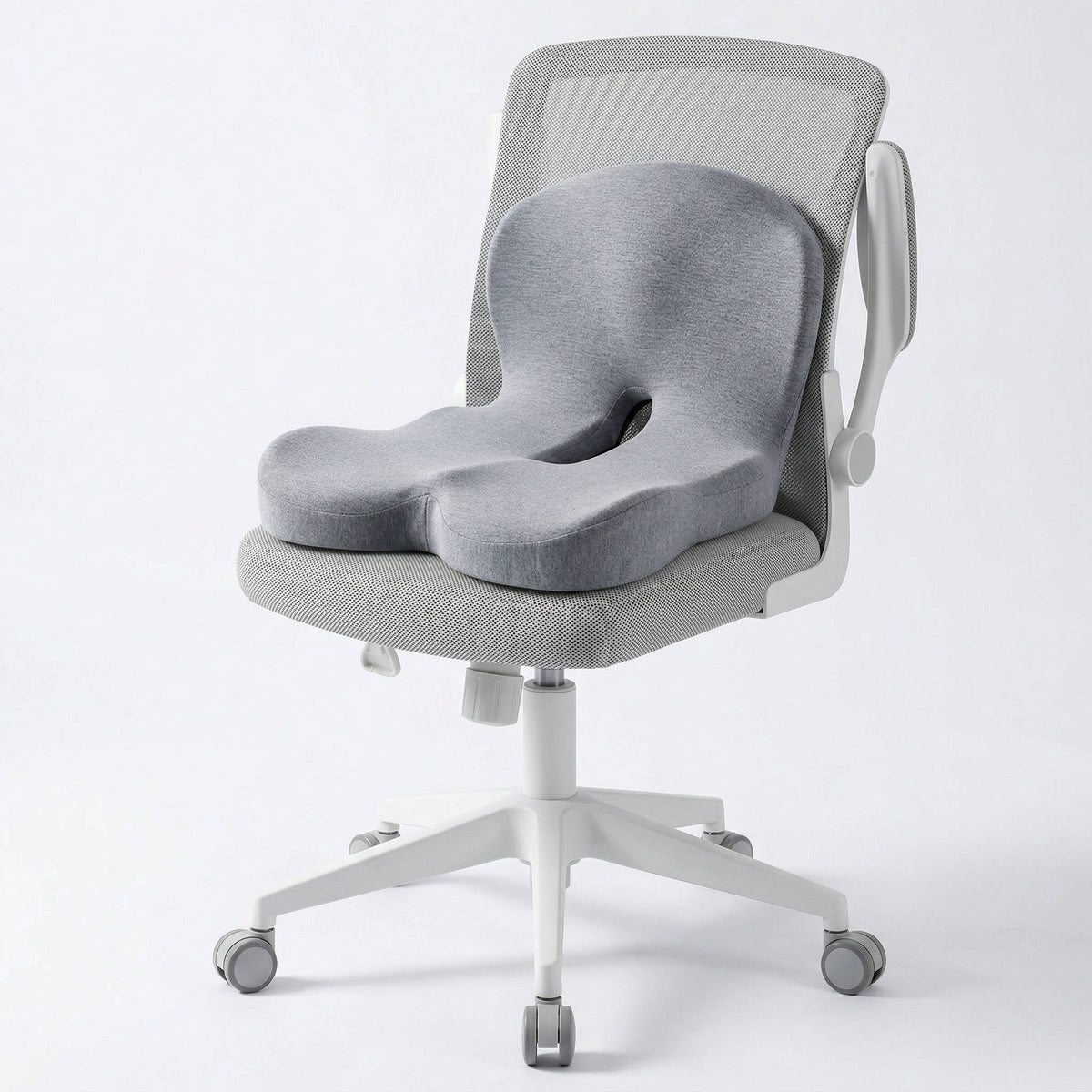 Ergonomic Memory Foam Seat Cushion Contoured Support, Car and Office Chair
