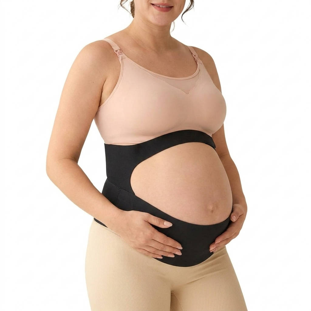 Pregnancy Belly Band with Adjustable Support for Back Abdomen and Waist