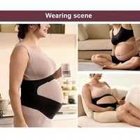 Pregnancy Belly Band with Adjustable Support for Back Abdomen and Waist