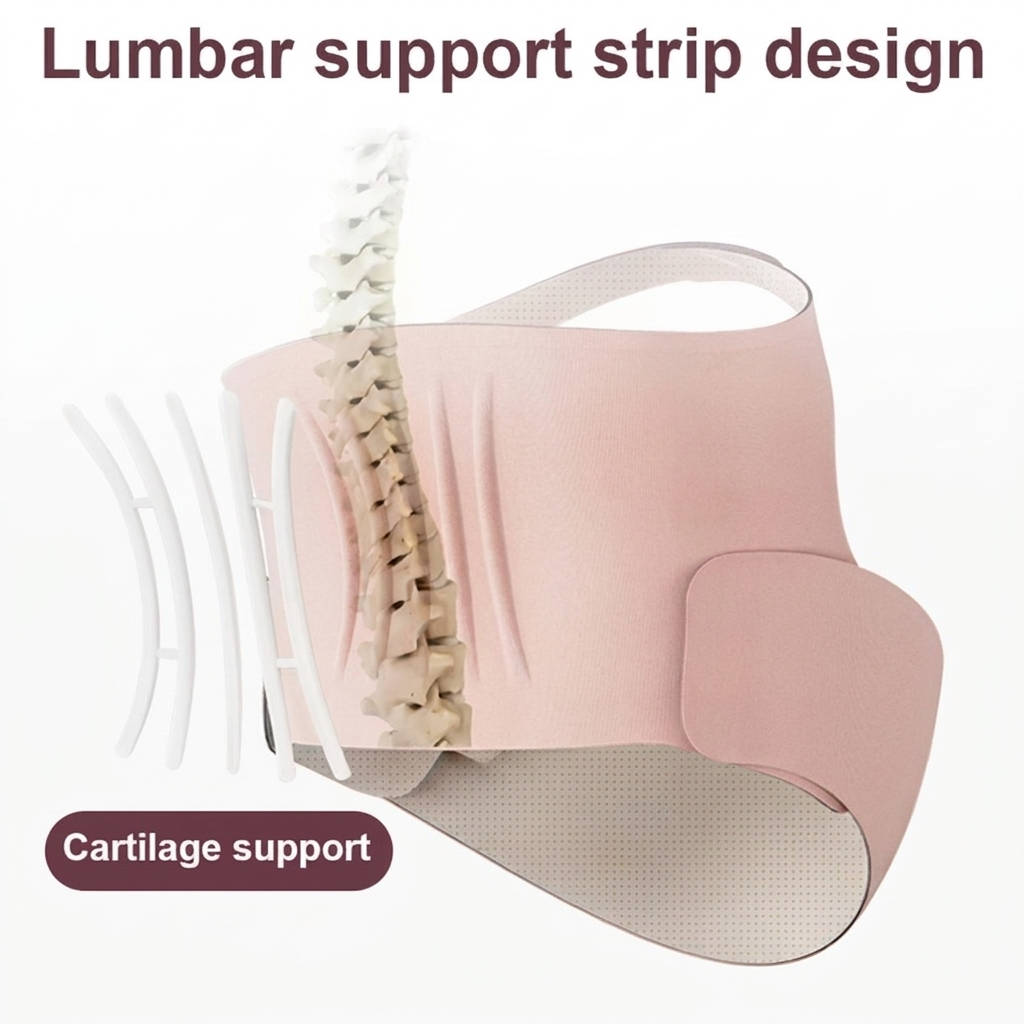 Pregnancy Belly Band with Adjustable Support for Back Abdomen and Waist