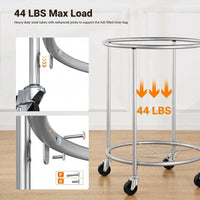 Laundry Basket with Wheels 29 Gallon, Removable Bag Tall Rolling Hamper for Easy Laundry Support