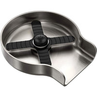 Sink Glass Rinser with Multi-Angle Spray Jets and Brushed Nickel Finish