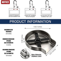 Sink Glass Rinser with Multi-Angle Spray Jets and Brushed Nickel Finish