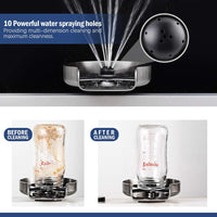 Sink Glass Rinser with Multi-Angle Spray Jets and Brushed Nickel Finish