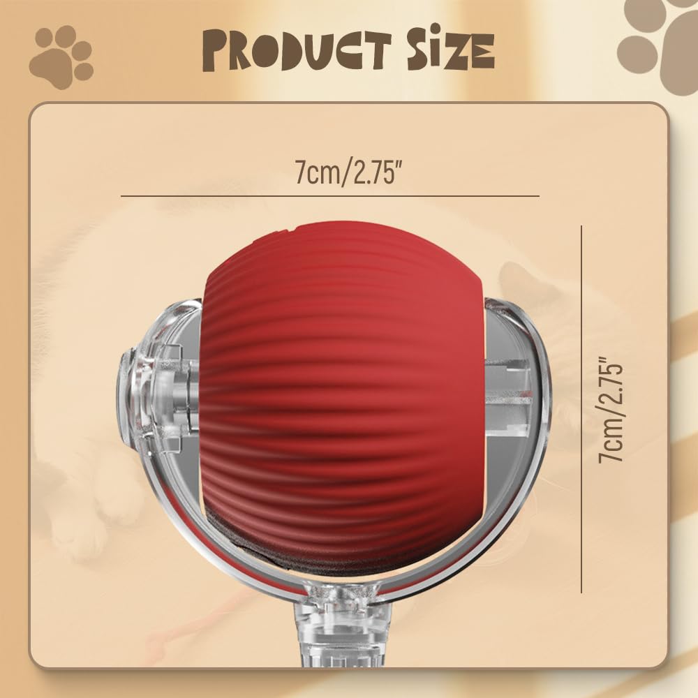 Interactive Rolling Pet Toy with Touch Activation and Chew Resistant Material for Dogs and Cats