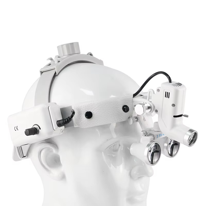 Medical Headlamp with 3.5X Magnifying Loupes and 5W LED, Adjustable Brightness