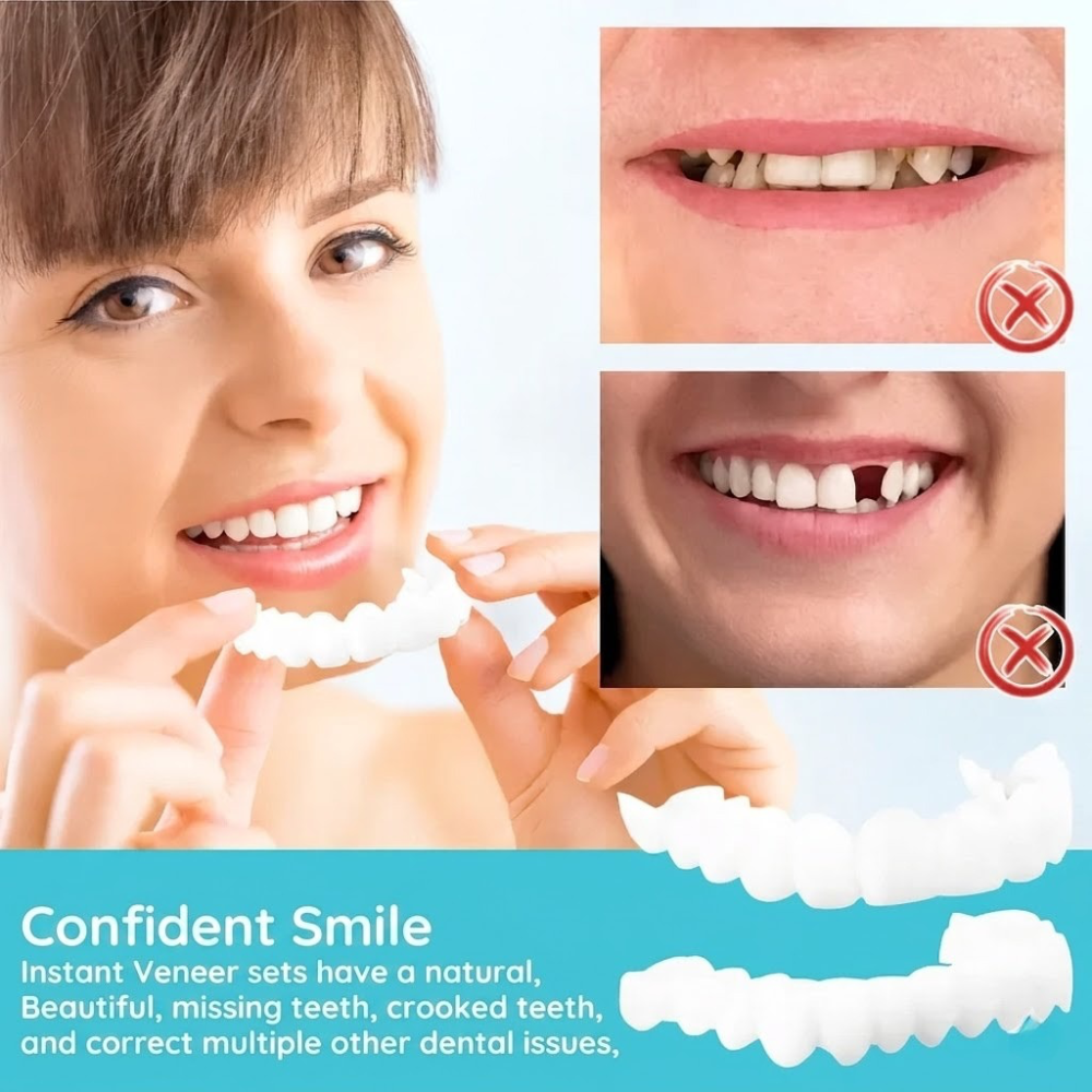 Snap-On Smile Cover Adjustable Fit Natural White