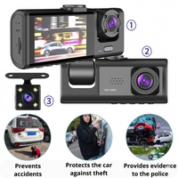 Dashcam Dual Camera for Car with Front and Interior Recording