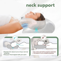 Ergonomic Memory Foam Pillow with Contoured Support Design