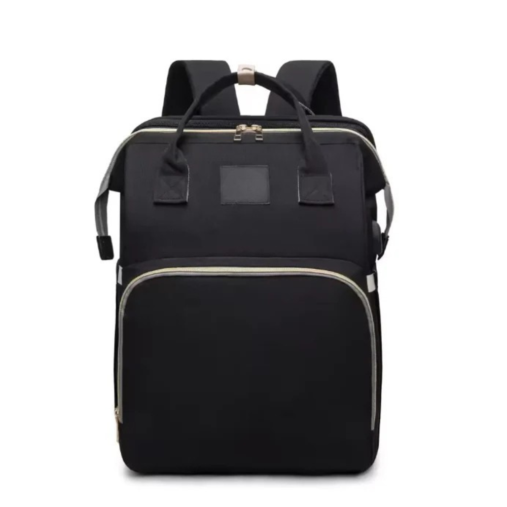 Baby Diaper Backpack with Foldable Crib