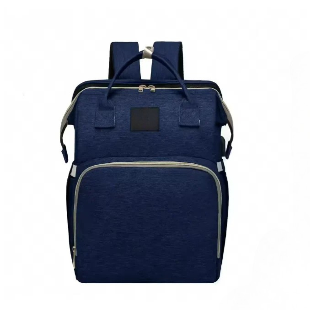 Baby Diaper Backpack with Foldable Crib
