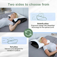 Ergonomic Memory Foam Pillow with Contoured Support Design