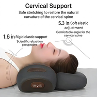 Heated Neck Pillow with Massage and Adjustable Traction