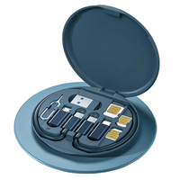 Travel Charging Cable Set with Multi Connector Adapters