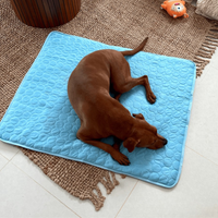 Dog Cooling Mat with Breathable Ice Silk and Washable Surface