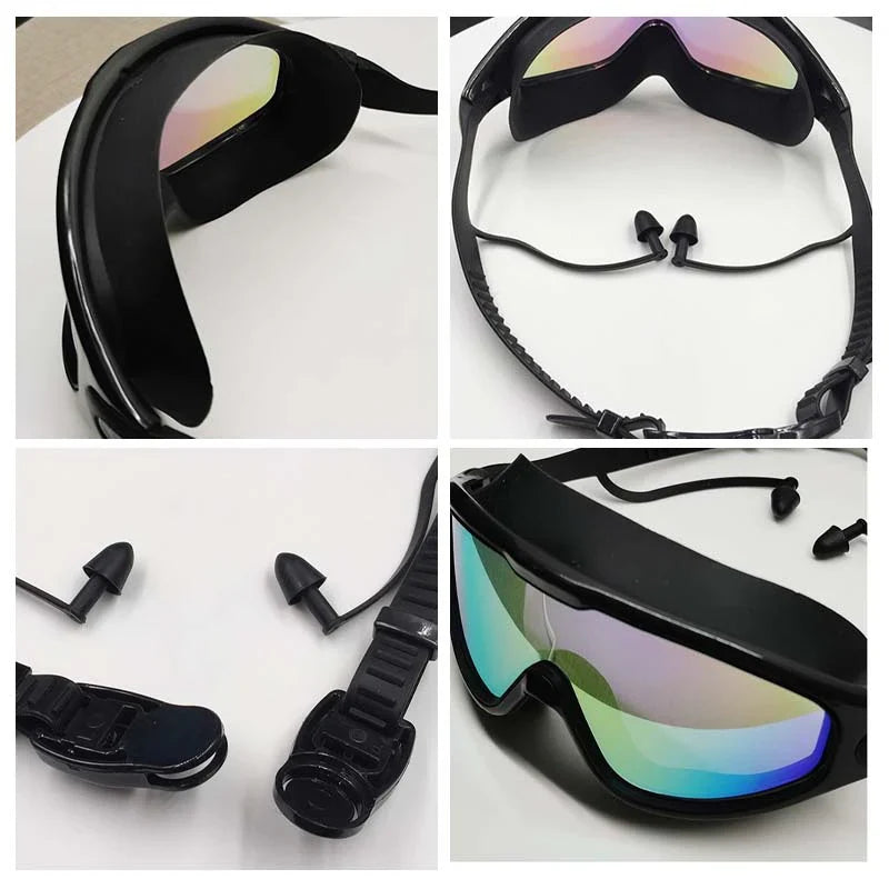 Swim Goggles Anti-Fog Lenses Wide View Comfortable Fit