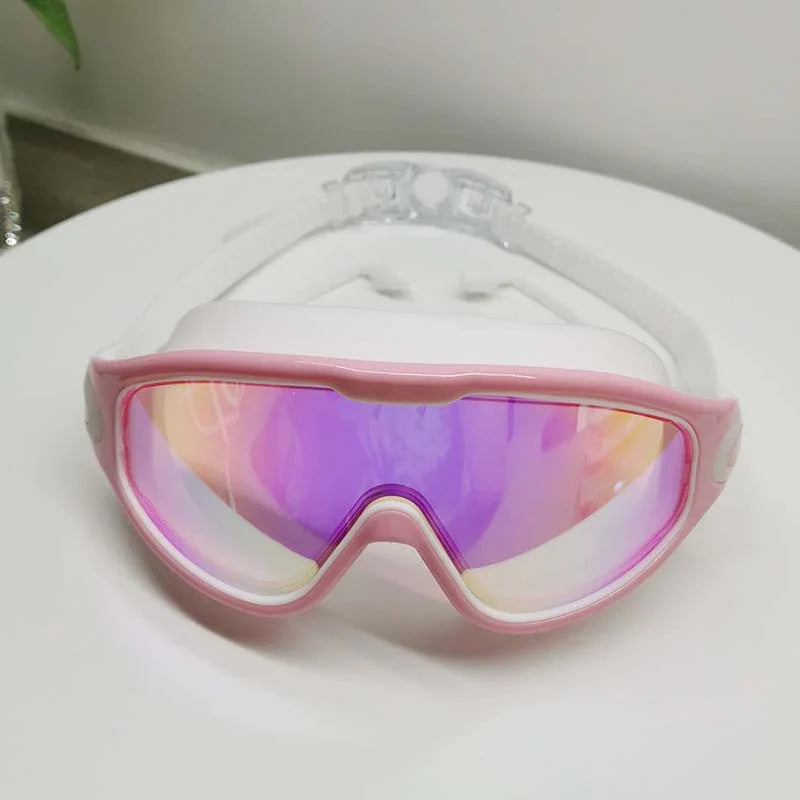 Swim Goggles Anti-Fog Lenses Wide View Comfortable Fit